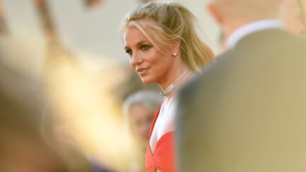 Britney Spears arrives for the premiere of Sony Pictures' 