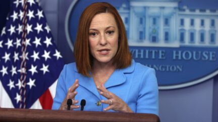 WASHINGTON, DC - JUNE 02: White House Press Secretary Jen Psaki speaks during a daily press briefing at the James Brady Press Briefing Room of the White House on June 2, 2021 in Washington, DC. Psaki held a daily news briefing to answer questions from members of the press. (Photo by Alex Wong/Getty Images)