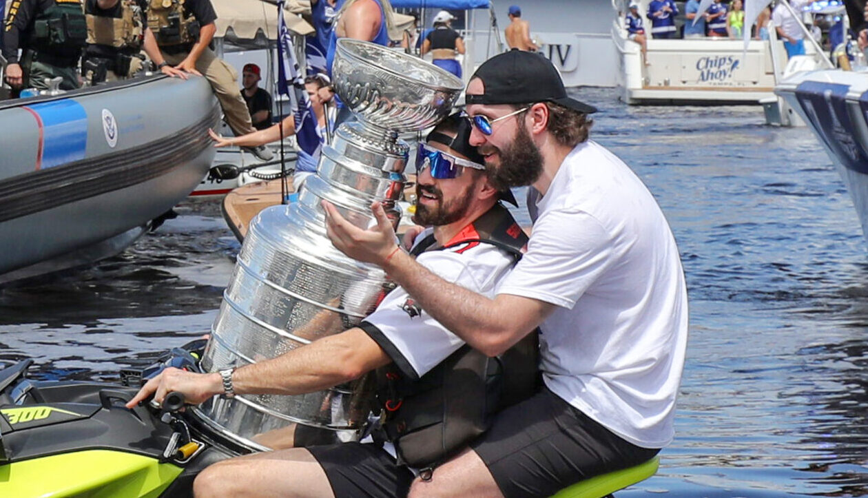 Oops, where did that dent come from? Damage to the Stanley Cup is