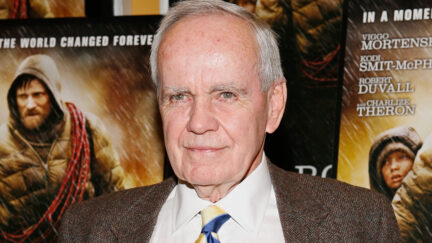 Writer Cormac McCarthy attends the New York premiere of Dimension Films The Road at Clearview Chelsea Cinemas on November 16 2009 in New York City