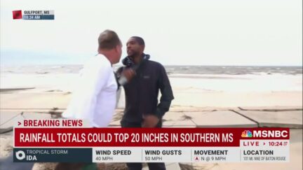 Heckler Confronts Shaq Brewster During Storm Coverage