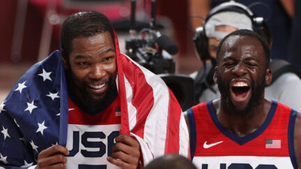Kevin Durant and Draymond Green