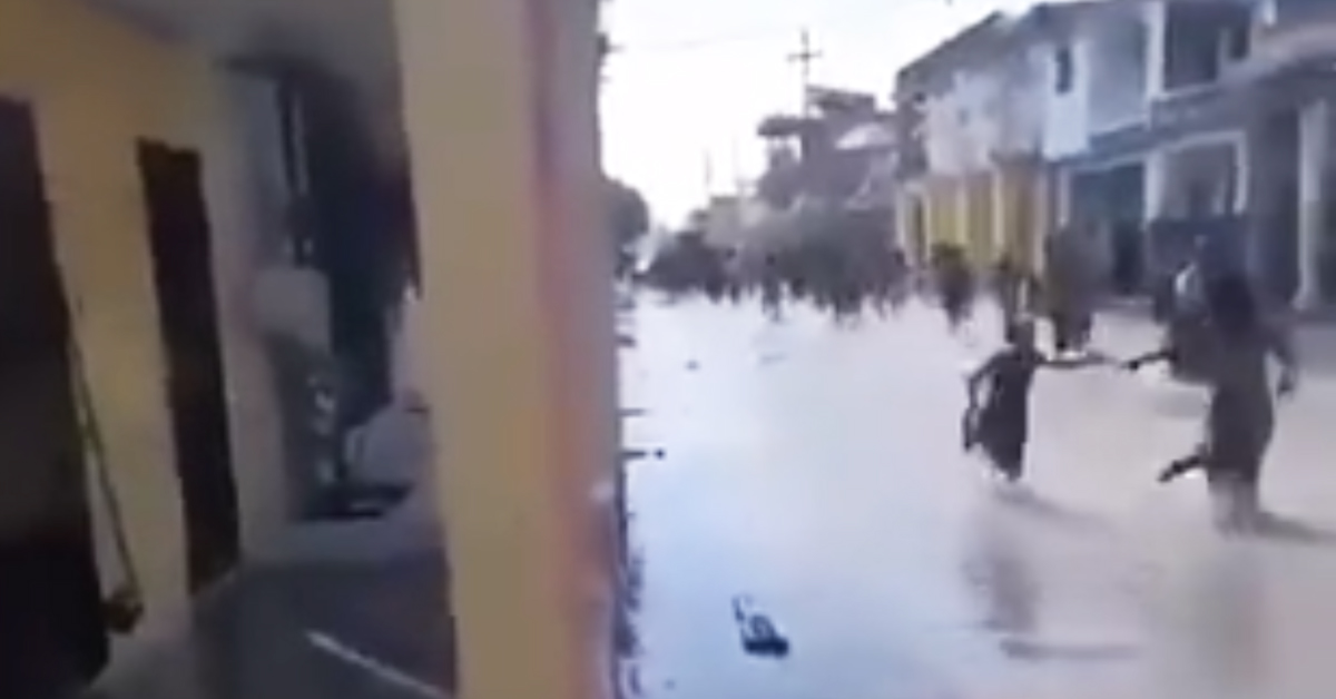 Residents flee as seawater begins to flood small town after earthquake strikes Haiti