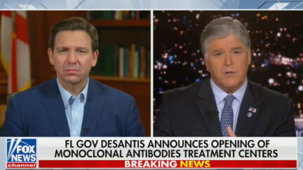 Ron DeSantis and Sean Hannity