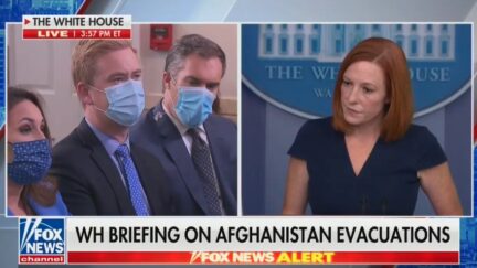 Steve Doocy and Jen Psaki