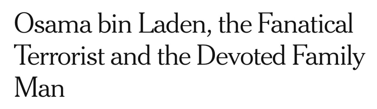 New York Times bin Laden headline