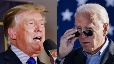 Donald Trump Joe Biden Split Getty Images