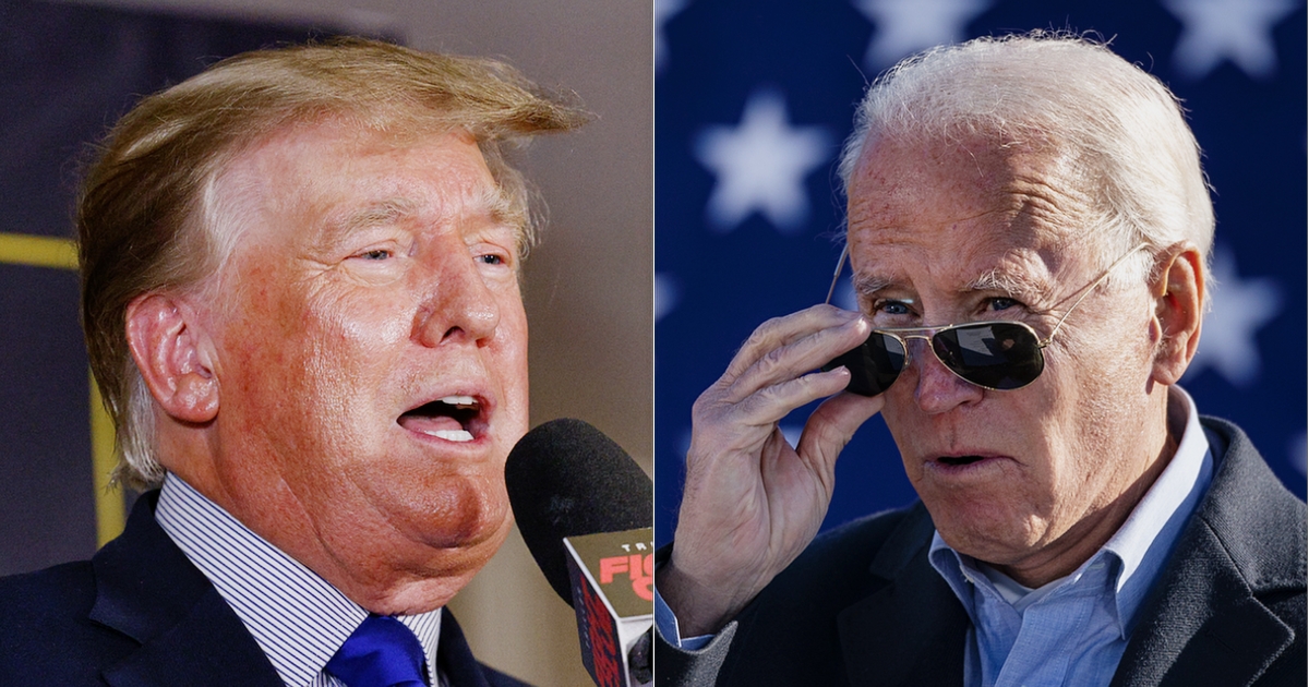 Donald Trump Joe Biden Split Getty Images