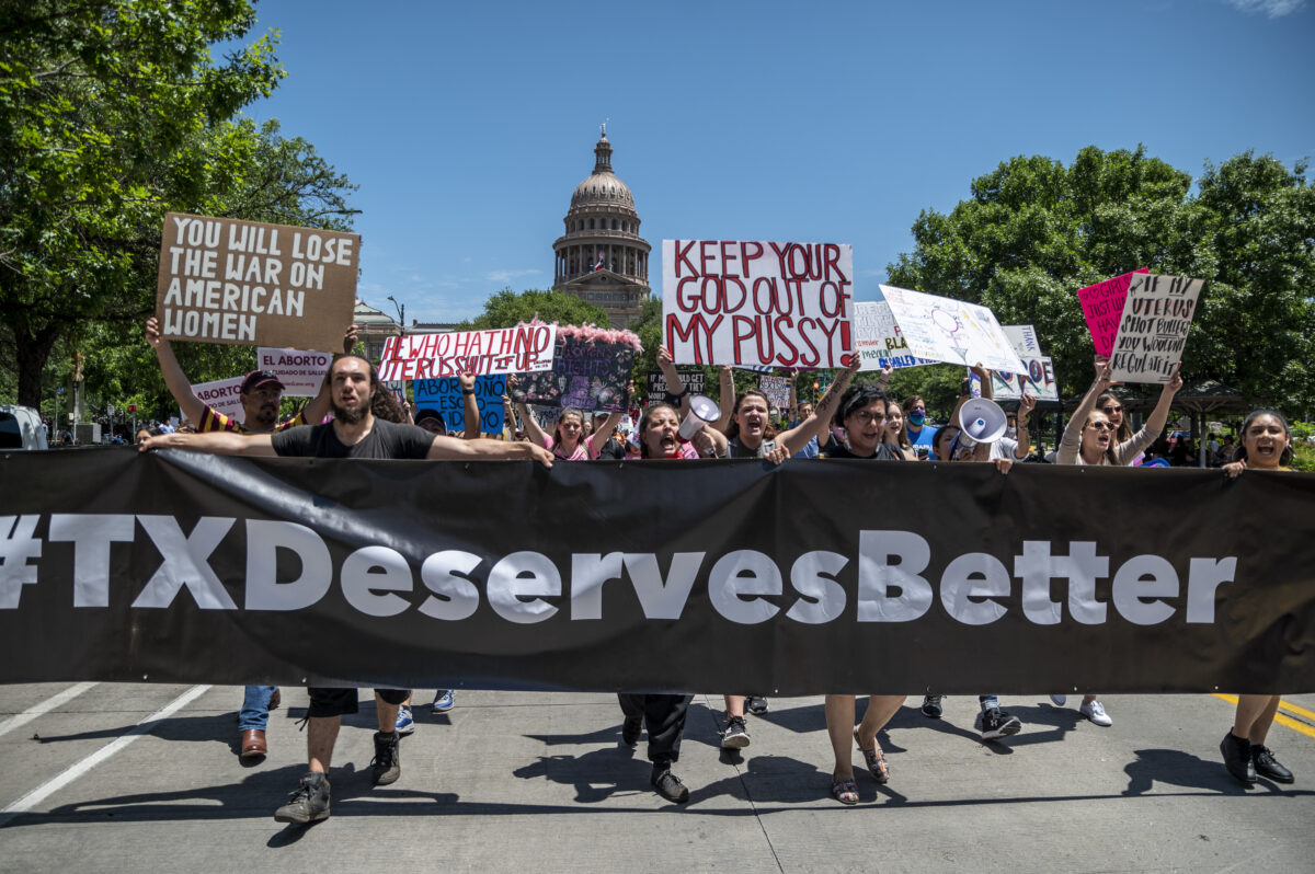 Protestors Rally Against Restrictive New Texas Abortion Law In Austin