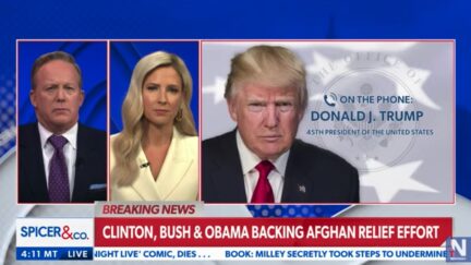 Donald Trump calls into Newsmax