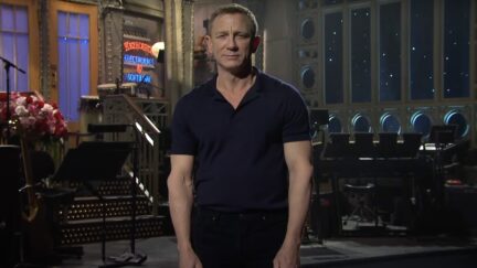 Daniel Craig introducing the Weeknd on SNL