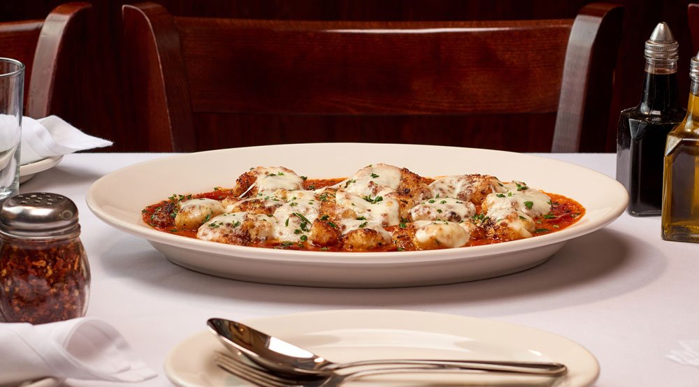 The Shrimp Parmigiana at Carmine's