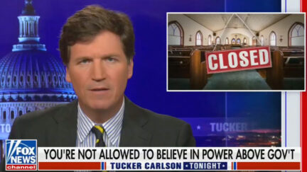 Tucker Carlson Mocks 'Cult of Coronavirus'