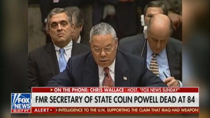 Chris Wallace reacting to Colin Powell's death