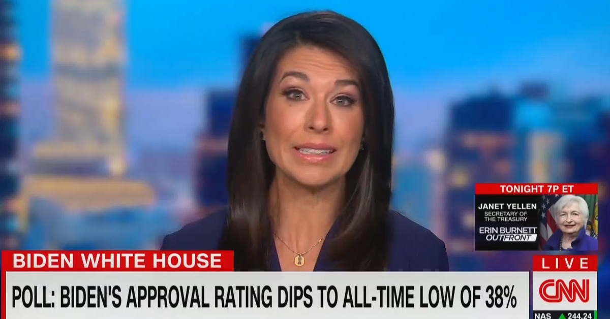 CNN Talks About Biden Approval Ratings Hitting New Lows