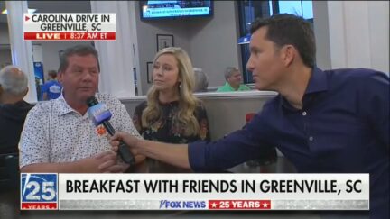 Fox & Friends Diner say Lets go Brandon