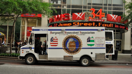 NYPD Sergeants Benevolent Association truck