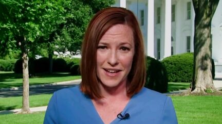 Jen Psaki at White House North Lawn