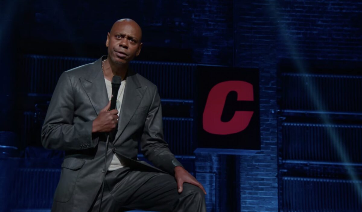 Dave Chappelle performing Netflix special Closer