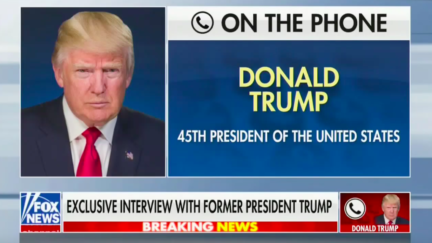 Donald Trump on phone interview with Sean Hannity