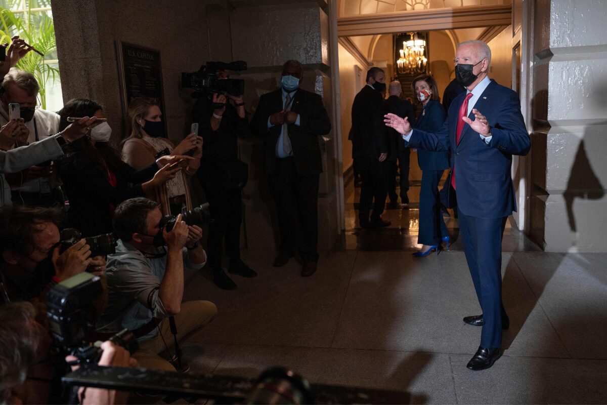 President Biden Takes Media Questions at the U.S. Capitol