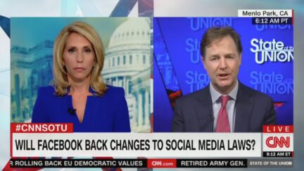 CNN's Dana Bash interviews Facebook's Nick Clegg
