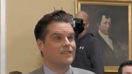 Rep. Matt Gaetz (R-FL) testifying before House Jan. 6 Select Committee