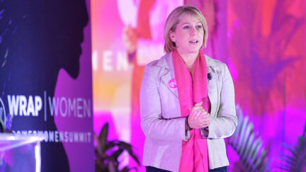 Sharon Waxman speaks at TheWrap's Power Women Summit 2019 at Fairmont Miramar Hotel