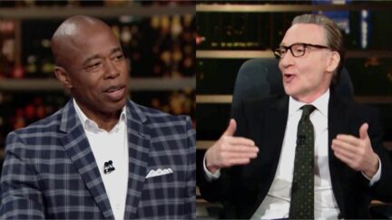Eric Adams Bill Maher show split image still
