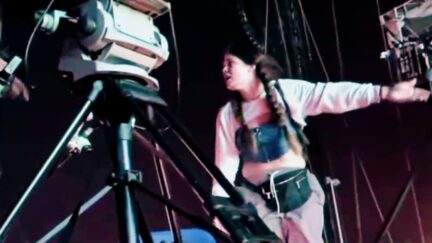 Fan onstage at Astroworld concert tragedy