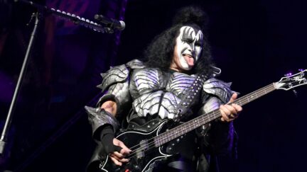 Gene Simmons rocking out