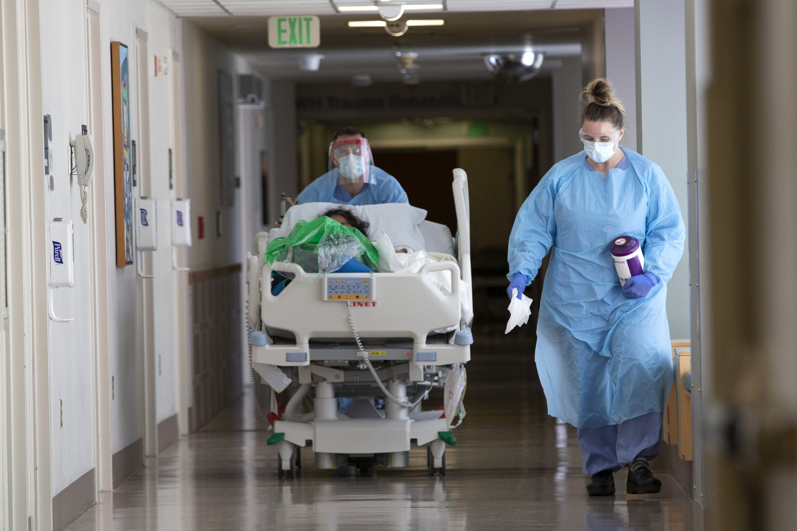 Health Care Professionals Treat Coronavirus Patients On The Acute Care Floor Of Harborview Medical Center
