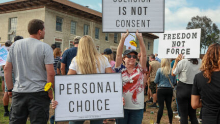 anti vaccine protest anti-vax anti-vaxxer