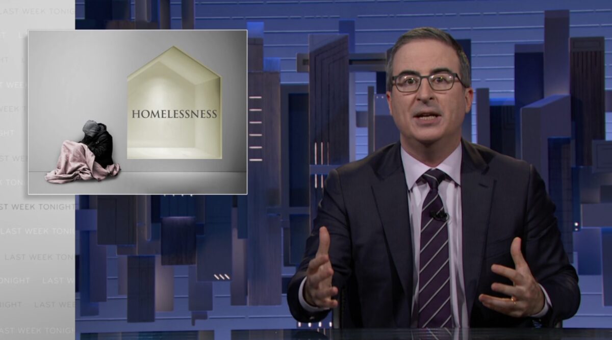 John Oliver tackles issue of increasing homelessness on Last Week Tonight