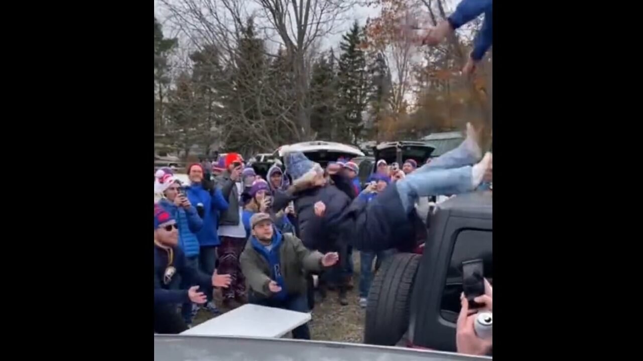 Bills Mafia Pregame Table Smash Goes Brutally Wrong