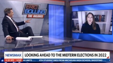 Eric Bolling speaking with Ronna McDaniel