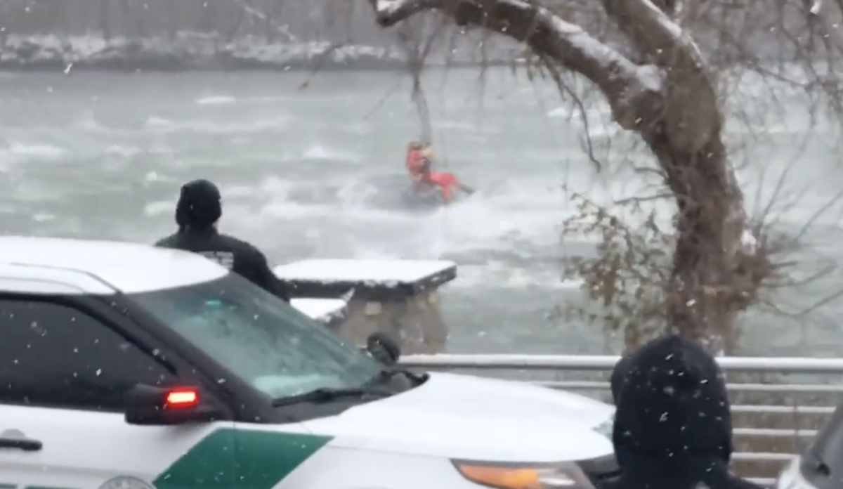 Coast Guard Rescues Driver at Niagara Falls
