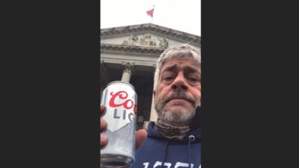 Thomas Conover with beer