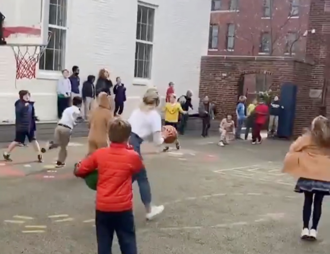 Third grade teacher hits 50 foot shot