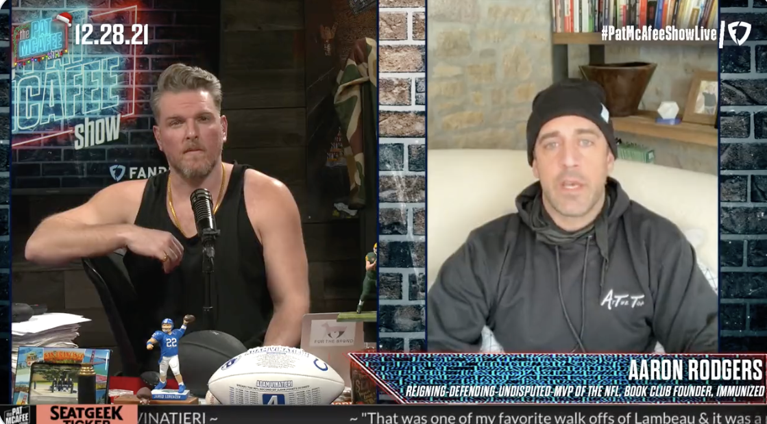 Aaron Rodgers Joins Pat McAfee After Viral Interview, Packers Loss