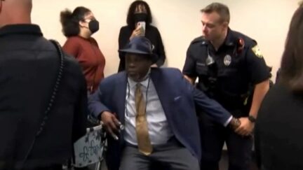 Ben Frazier arrested at Ron DeSantis press conference