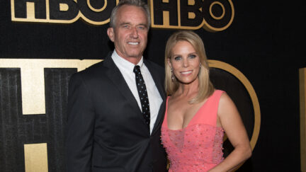 Cheryl Hines and RFK Jr. at HBO's Post Emmy Awards Reception - Red Carpet