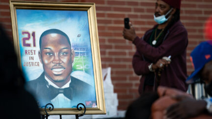 Candlelight Vigil Held For Ahmaud Arbery On The One Year Anniversary Of His Death