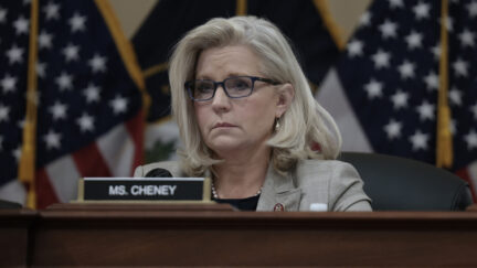 Liz Cheney at a hearing