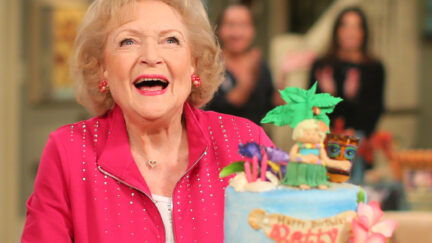 Betty White Celebrates 93rd Birthday On The Set Of 