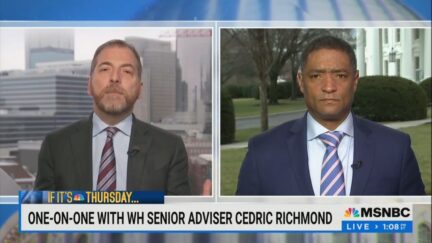 Chuck Todd and Cedric Richmond on MSNBC's MTP Daily on Jan. 20