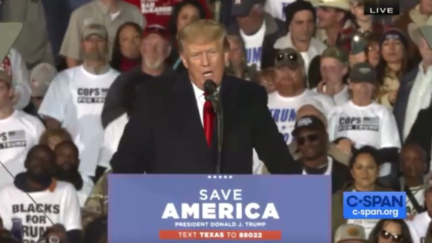 Donald Trump speaks at Save America rally in Texas