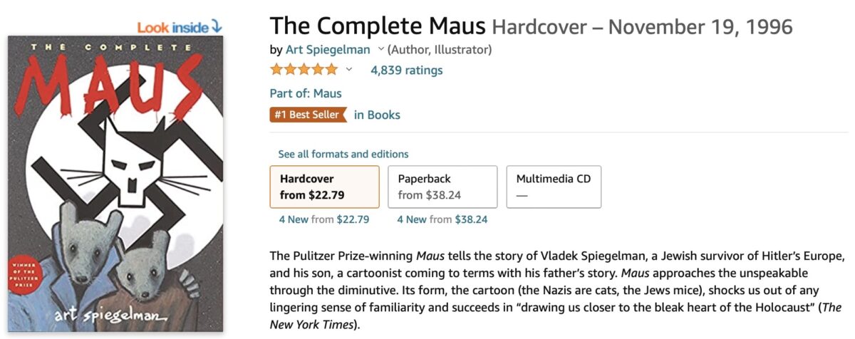 amazon maus best seller list