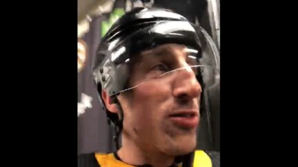 Brad Marchand steals a fan's phone