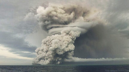 Tonga Eruption - Surface View